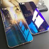 蓝光iphone 6/6s plus手机壳 苹果5/5s/SE超薄硅胶保护套情侣潮女