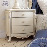 特价新古典床头柜 简约后现代实木床边柜 欧式白色储物装饰柜