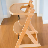 可调节实木升降调节多层板餐椅带餐盘折叠周岁礼物儿童宝宝餐椅木