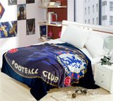 切尔西 足球球迷用品纪念品 床上用品绒毛毯床单空调被子 阿扎尔