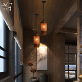 家装狂欢节东南亚竹编小吊灯灯笼客厅创意新中式禅意餐厅楼梯灯具