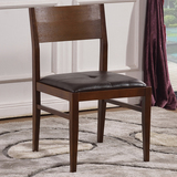 华人顾家 时尚餐椅 高档餐椅 简约现代 实木框架 实橡木餐桌椅