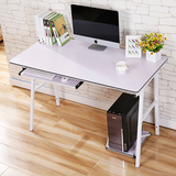 简约书桌 书架组合办公台式电脑桌子 现代宜家用书柜组装床上DNZ