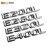 奔驰E级车标E200L E260L E320L E400L改装排量标字母尾箱数字车贴