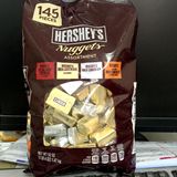 现货 美国喜糖果HERSHEYS好时金银砖什锦牛奶巧克力块1.47千克