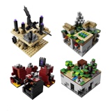 乐高Minecraft我的世界LEGO21102\21105\21106\21107玩具拼装积木
