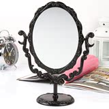 满包邮 欧式桌上台式镜子大号化妆镜 创意复古公主镜梳妆镜台面镜