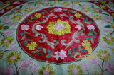 印度克什米尔手工刺绣地毯丝绸地毯75*120