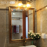 BOLEN浴室镜卫浴镜子 壁挂卫生间镜子挂镜洗手间镜子 欧式装饰镜