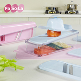 日本FaSoLa家用厨房多功能切菜器 手动土豆丝切丝器刨丝器绞菜机