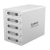 ORICO 3559RUS3全铝高速usb3.0磁盘阵列盒存储柜5盘位raid硬盘盒