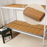 秋季热销学生床折叠竹席两面用凉席宿舍0.9米上下铺铁架床单人床0