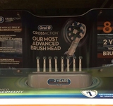 北美代购ORAL-B 欧乐B CROSSACTION 3D旋转电动牙刷头8只装直邮