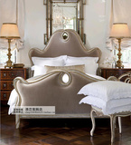 美式乡村实木床法式复古创意1.5/1.8米双人婚床公主床可定制