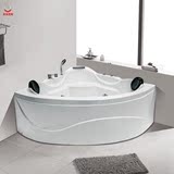 艾戈恋家按摩浴缸 1.2米扇形浴缸 冲浪浴缸 亚克力三角形浴缸3015