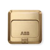 ABB开关插座面板ABB地插座地板插ABB五孔地插全铜地插带底盒AS525