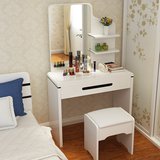 卓品 板式梳妆台小户型卧室现代烤漆妆台镜组合储物化妆桌简约