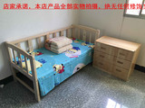 特价包邮儿童实木童床带护栏床松木床床幼儿宝宝单人床可以定制床