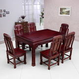 红木家具红木餐桌非洲酸枝象头餐桌福绿寿餐桌长方形餐桌吃饭桌
