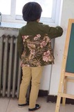 BALABALA14年专柜 中大童秋款男童外套 双层纯棉迷彩 拉链衫 夹克