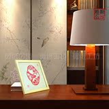 花鸟富贵剪纸 中式实木画框 纯手工艺品 中国风特色外事出国礼品