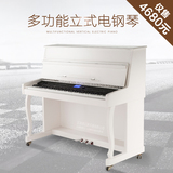 电钢琴88键重锤 英格尔I-870白色烤漆数码钢琴电子钢琴立式电钢