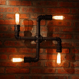 美式法式Loft复古简约工业风个性创意水管吊灯餐厅吧台酒吧壁灯具