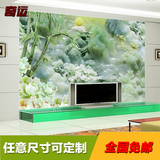 瓷砖背景墙3d立体 现代客厅沙发电视背景墙砖 中式仿玉雕艺术竹子