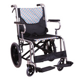 鱼跃轮椅车H032C铝合金可折叠轮椅免充气轮胎双刹车旅行轻便HJ