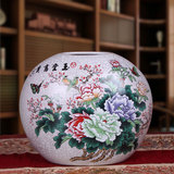 景德镇陶瓷花瓶 仿古官窑家居装饰品客厅简约瓷器工艺品欧式摆件