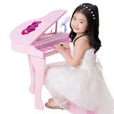儿童电子琴带麦克风宝宝电子琴台式女孩小钢琴玩具可充电3-8岁琴