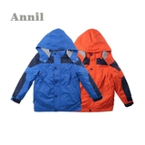 安奈儿男童装 15新款冬装带帽梭织棉衣AB545552 专柜正品 特价