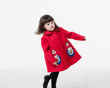 部分现货！美国代购littlegoodall女童红色大衣，俄罗斯娃娃斗篷