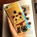 iphone6s招财猫手机壳苹果6plus外壳硅胶手机壳6s卡通手机壳
