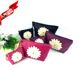 韩国花朵化妆包 小号 便携大容量收纳包零钱包小方包迷你钥匙包邮