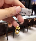 香港专柜代购 保证正品 周大福 999黄金 猴子抱篮子珍珠 吊坠