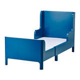 宜家代购布松纳  可加长型儿童床, 伸缩床 中蓝 80x200 厘米