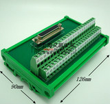 DB44 HDB44 针/孔 端子板 接线模块 44芯公母头 中继端子台采集卡