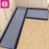 厨房地垫地毯长条防滑垫吸水格子条纹地垫长条床边毯飘窗地垫脚垫
