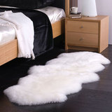 AUSKIN澳洲进口整张羊皮长毛地毯欧式风格家居卧室白色地毯床边毯