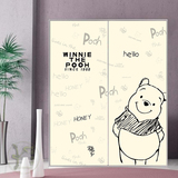 移门贴纸 衣柜贴 定制 玻璃贴膜 客厅墙纸卧室橱柜门贴可爱小熊
