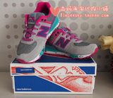 【直邮】美国代购new balance KL5749AP女童/成人灰/紫色运动鞋