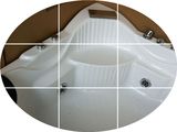 欧美琦品牌浴缸亚克力五件套冲浪按摩三角形扇形双人1.2米包邮
