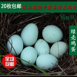 正宗农家土鸡蛋散养原生态新鲜绿壳鸡蛋有机草鸡蛋乌鸡蛋20枚包邮