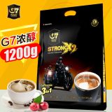越南进口中原g7浓醇咖啡三合一速溶咖啡特浓48条袋装1200g