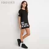 F21星球大战长款字母短袖T恤 FOREVER21女装 0325新品