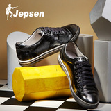 吉普森春季男鞋M9326复古潮鞋学生休闲鞋英伦板鞋男系带真皮鞋子