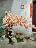 婚庆粉色樱花树用品大花门花环布置道具用品拱门绢花装饰仿真树