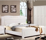 橡木床1.8米双人床 现代中式实木床 高箱储物床 结婚床单人床
