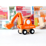 木制迷你小汽车模型组合 12款和风系列小车 儿童玩具家居饰品收藏